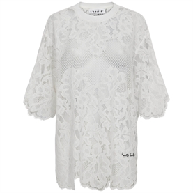 Haute L'Amitie Lace Hem T-shirt, Off-white